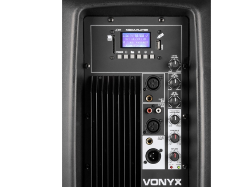 Vonyx SPJ1500A BT MP3 Bafle Activo Hi-End Bluetooth 15" 800W